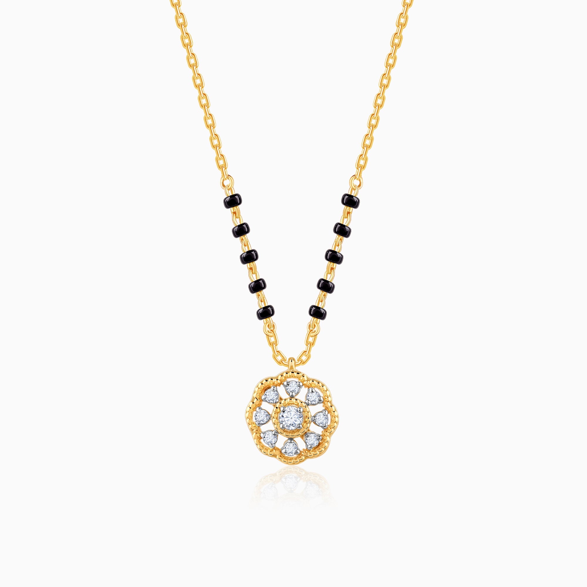Gold Chaitra Lab Grown Diamond Mangalsutra