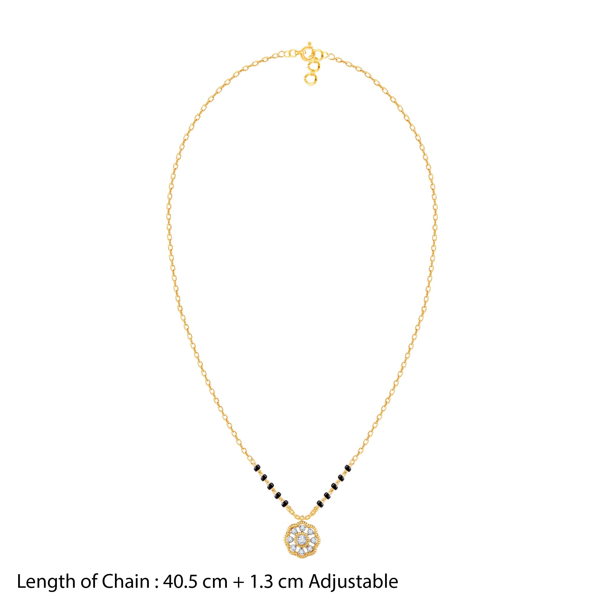 Gold Chaitra Lab Grown Diamond Mangalsutra