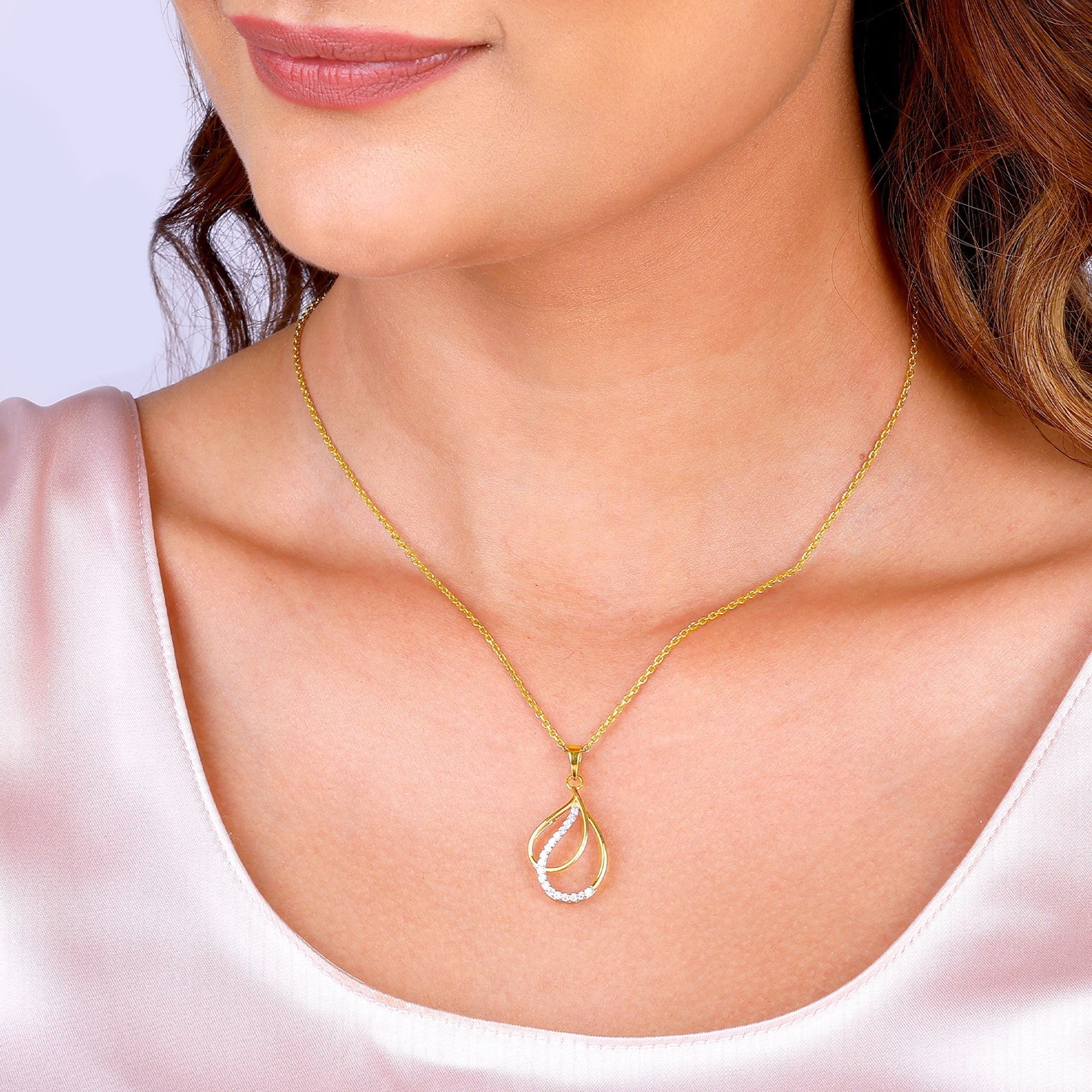 Gold Celestial Elegance Diamond Pendant