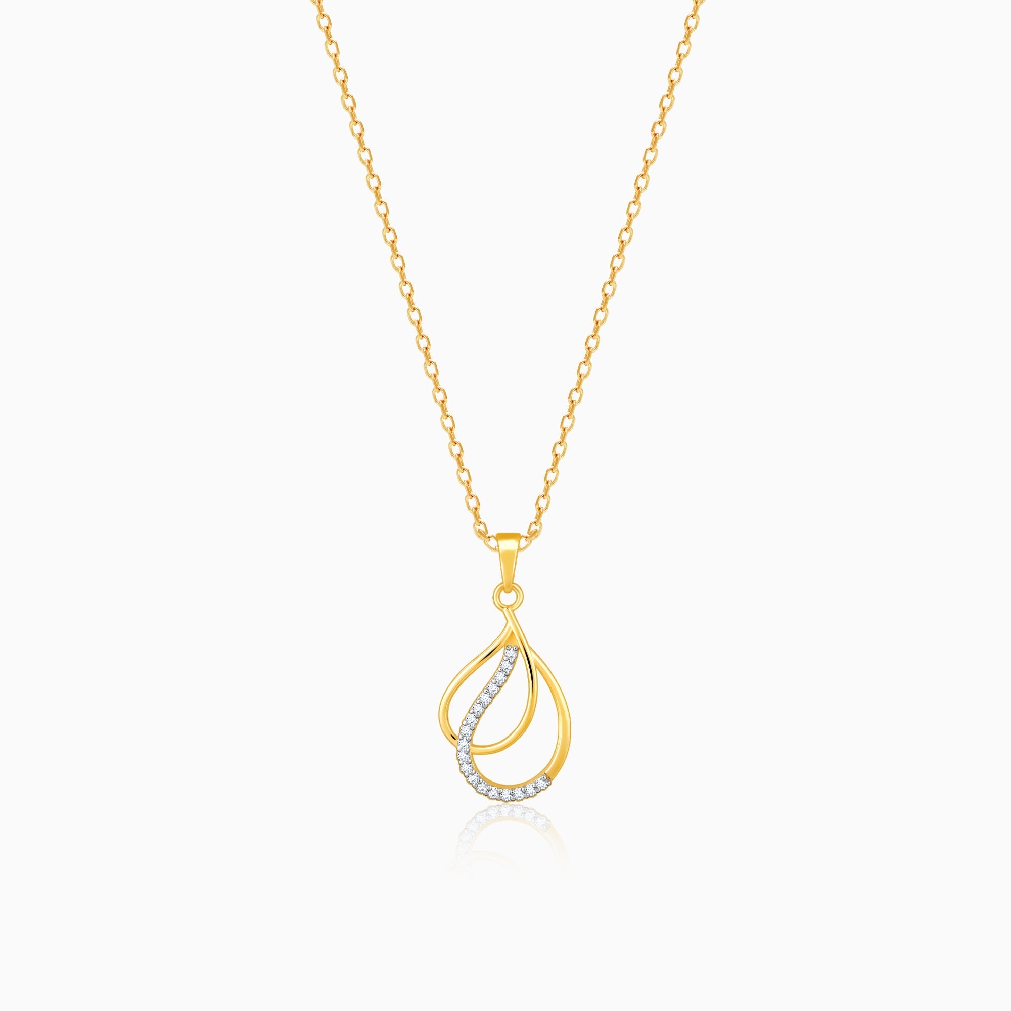 Gold Celestial Elegance Diamond Pendant