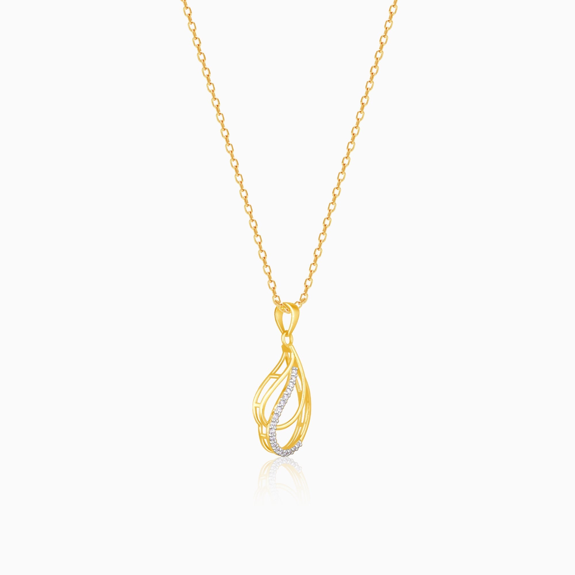 Gold Celestial Elegance Diamond Pendant