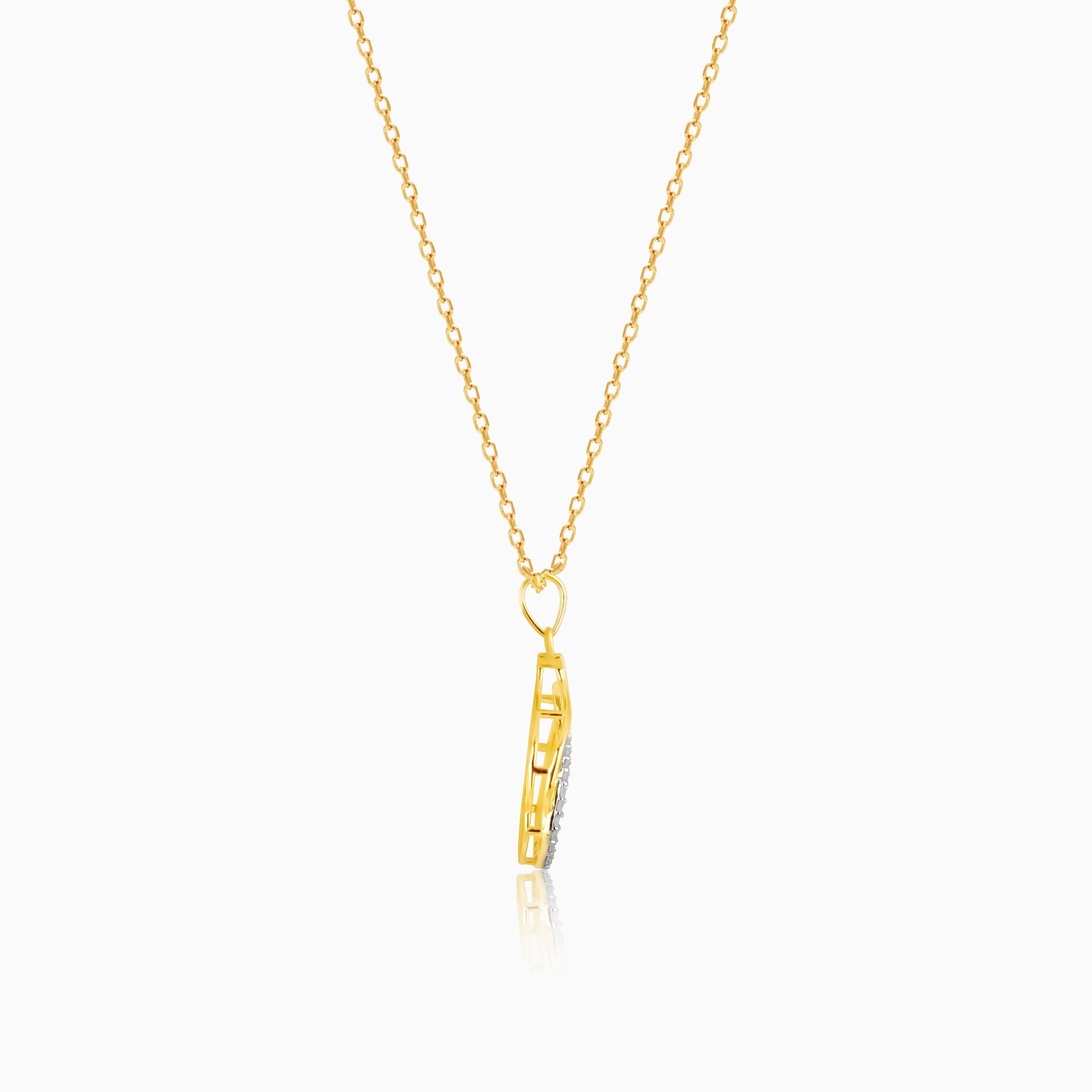 Gold Celestial Elegance Diamond Pendant