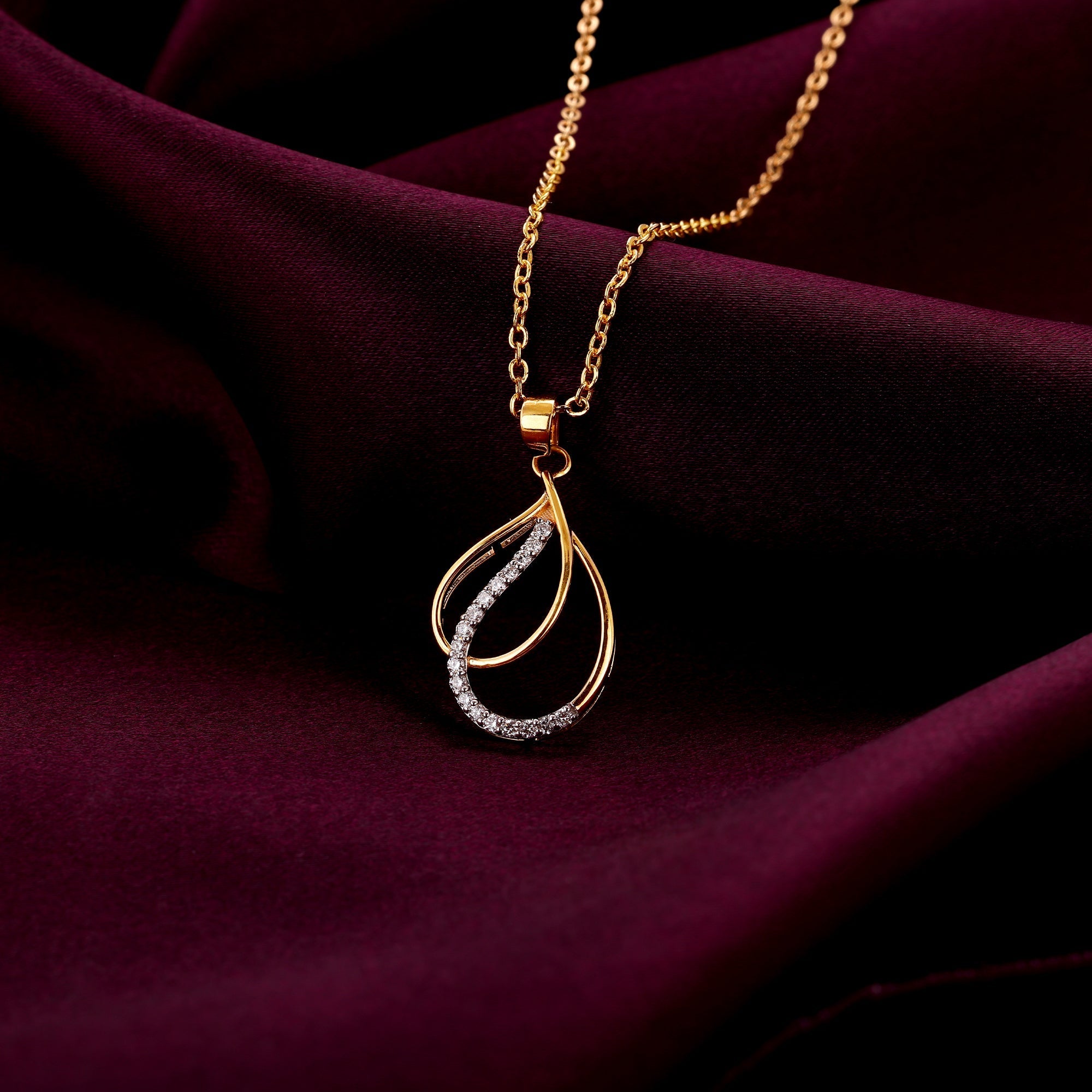 Gold Celestial Elegance Diamond Pendant
