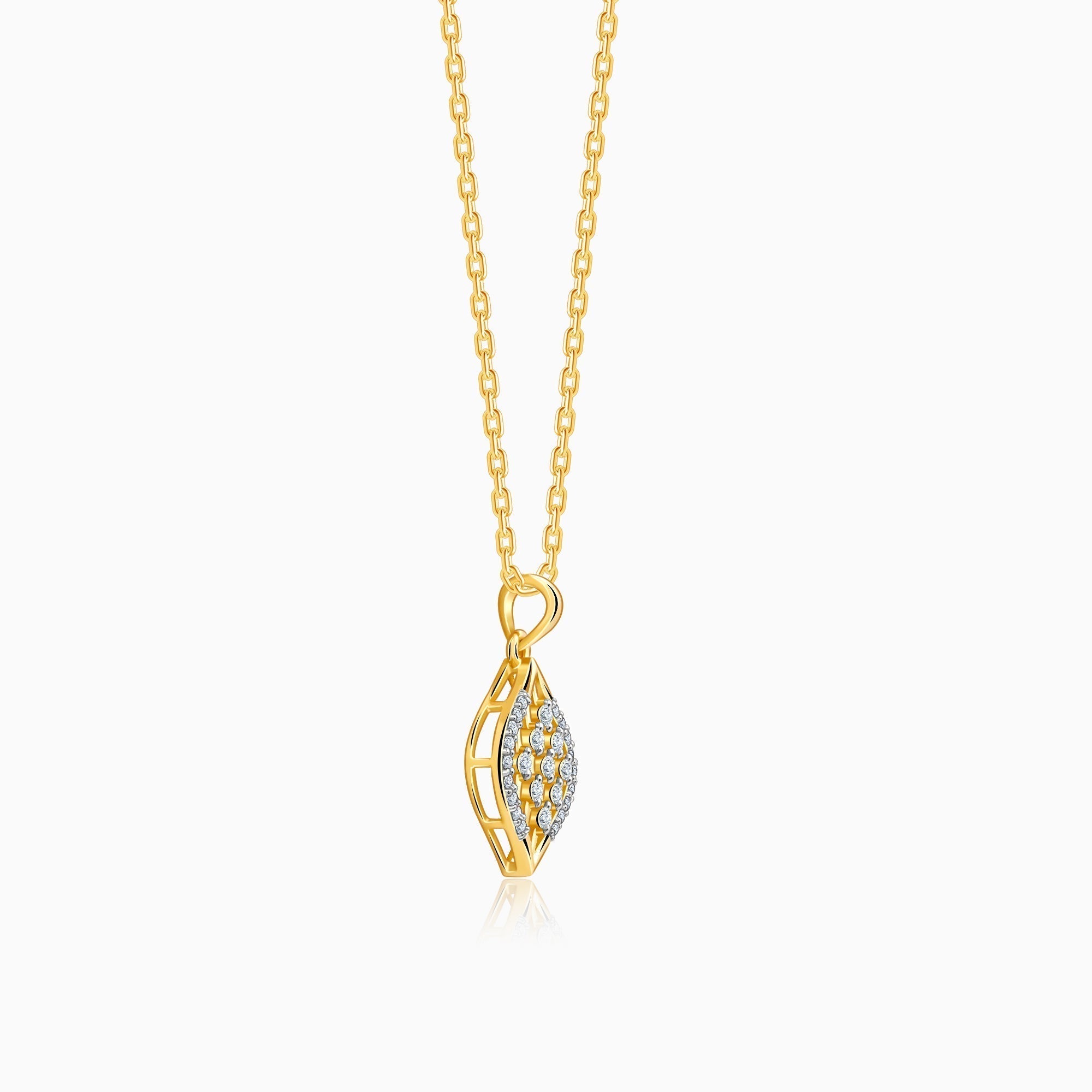 Gold Breezy Bling Diamond Pendant