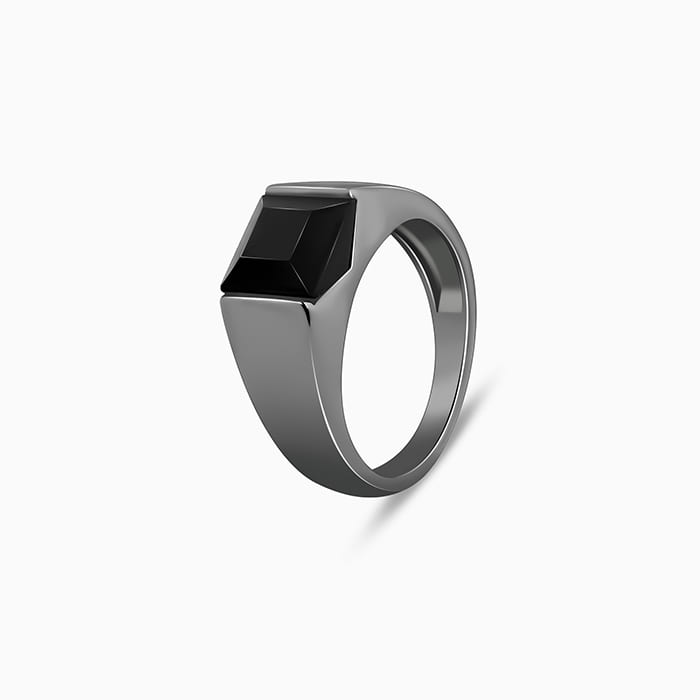 Black Rhodium Jazz Up Ring For Him