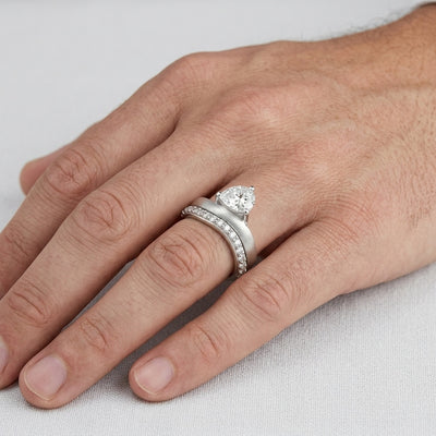 Eclipse Crown Ring – Premium Solitaire Band Ring in Silver Finish