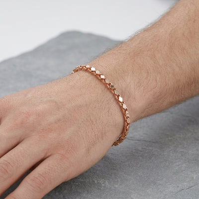 Rogue Weave Bracelet – Premium Unisex Braided Rose Gold Bracelet