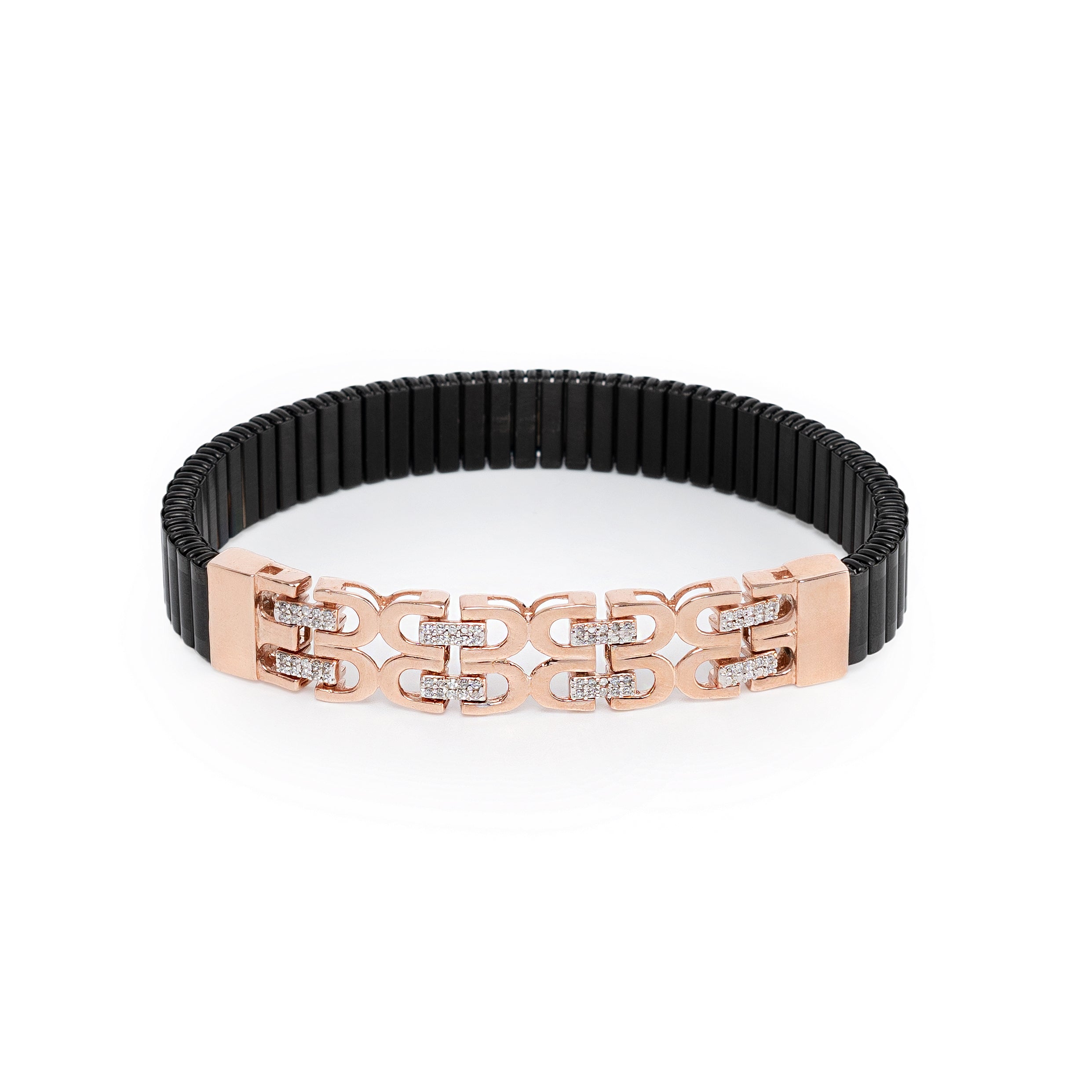Echelon Link Bracelet – Premium Unisex Dual-Tone Geometric Bracelet