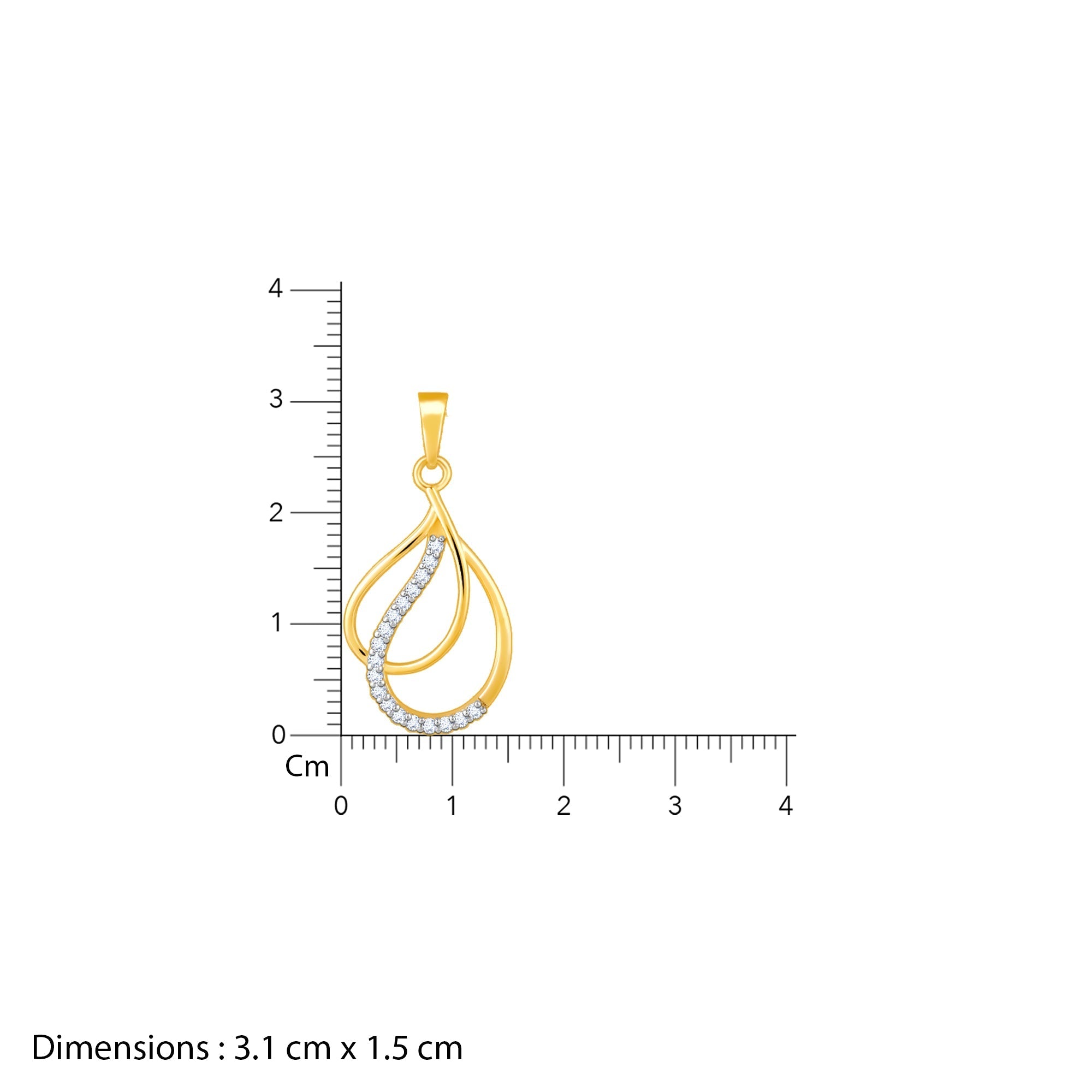 Gold Celestial Elegance Diamond Pendant