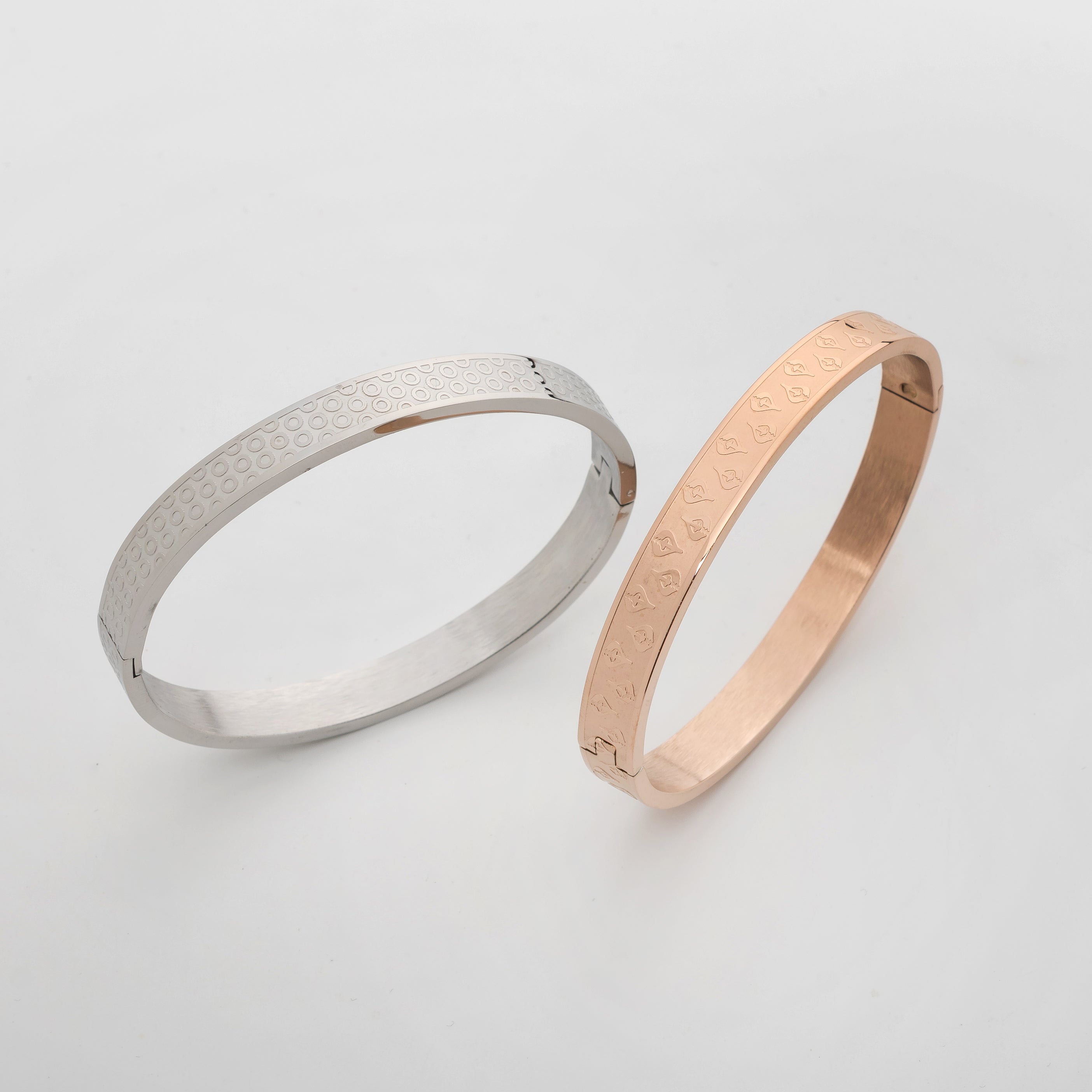 Nova Pulse – Premium Men's Stainless Steel Patterned Cuff Bracelet