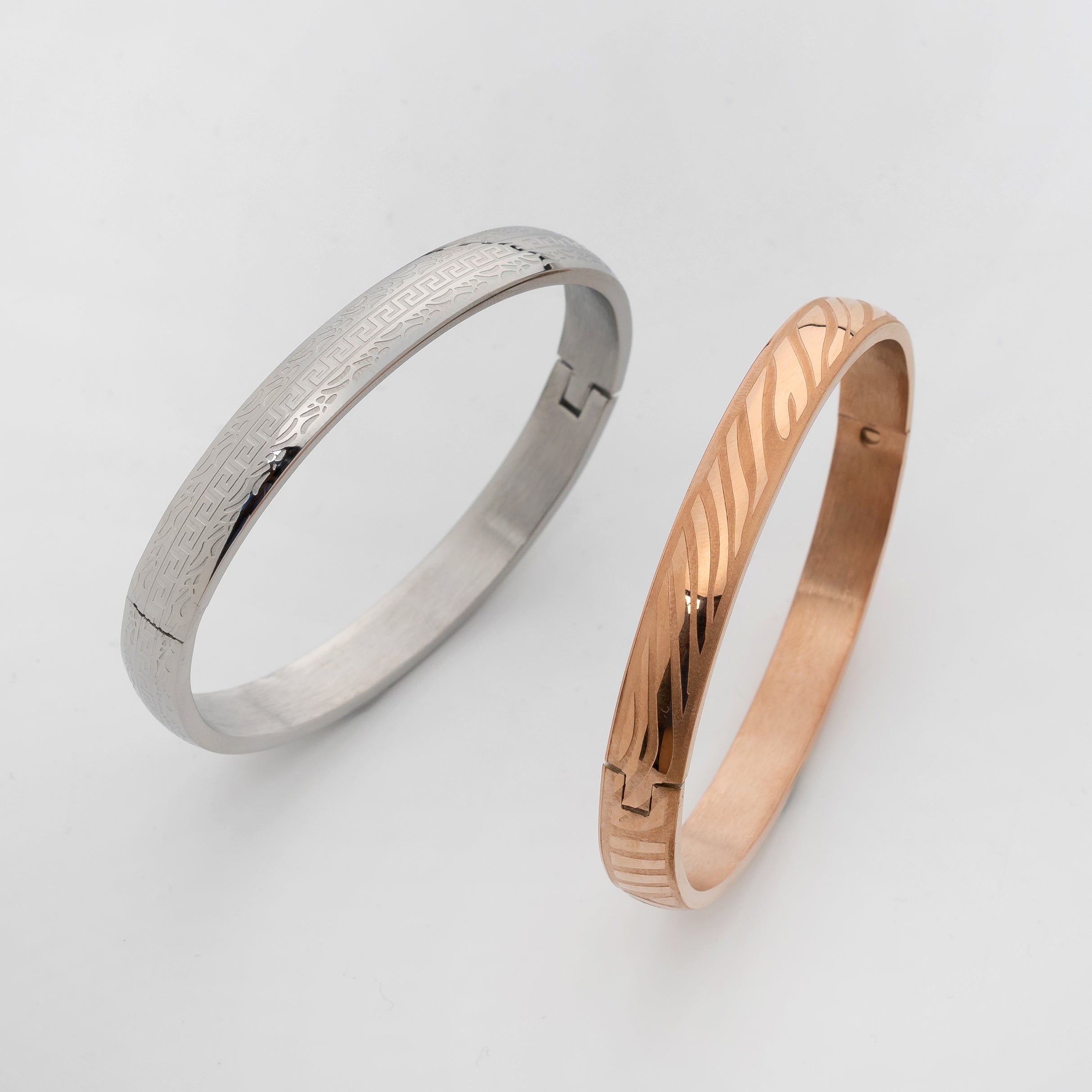 Aureon Pulse – Premium Men's Engraved Stainless Steel Bangle Bracelet