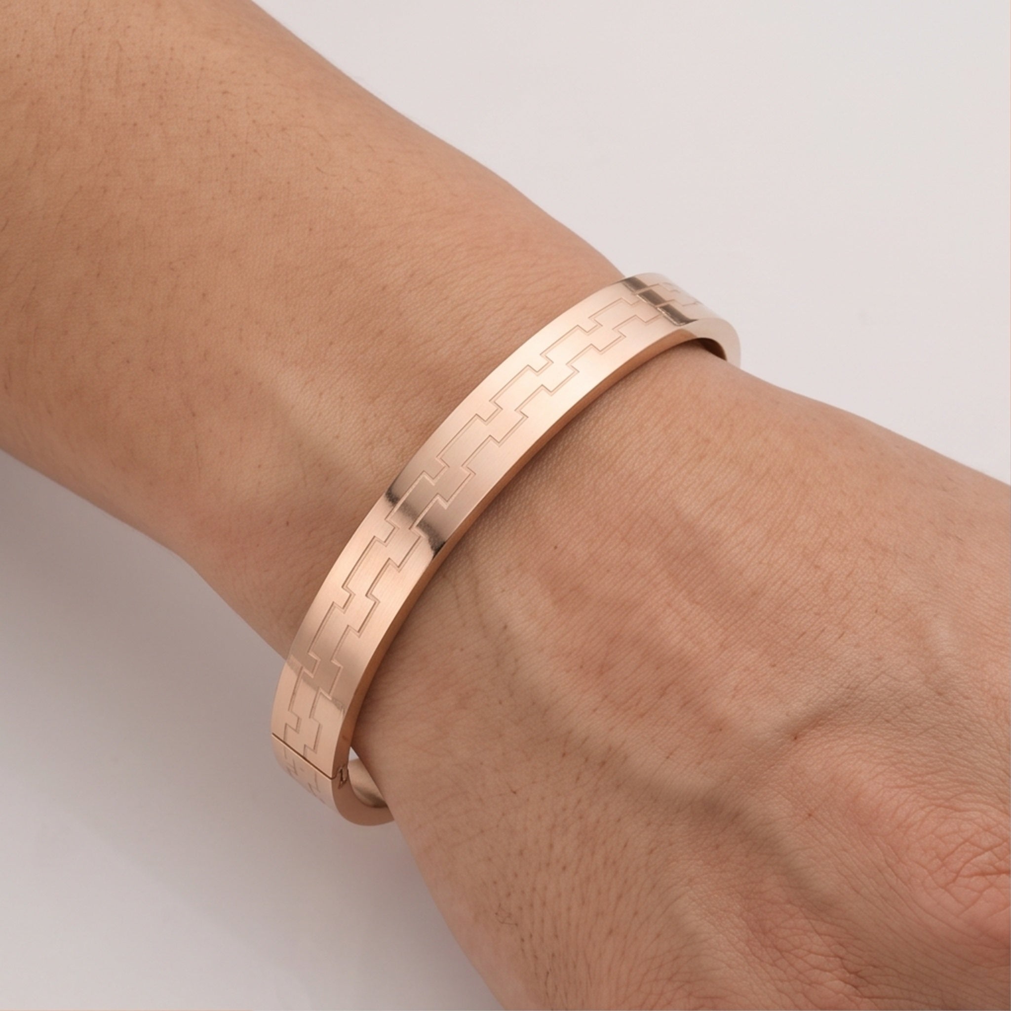 Urban Edge Combo – Premium Men's Stainless Steel Bracelet Combo in Rose Gold & Silver