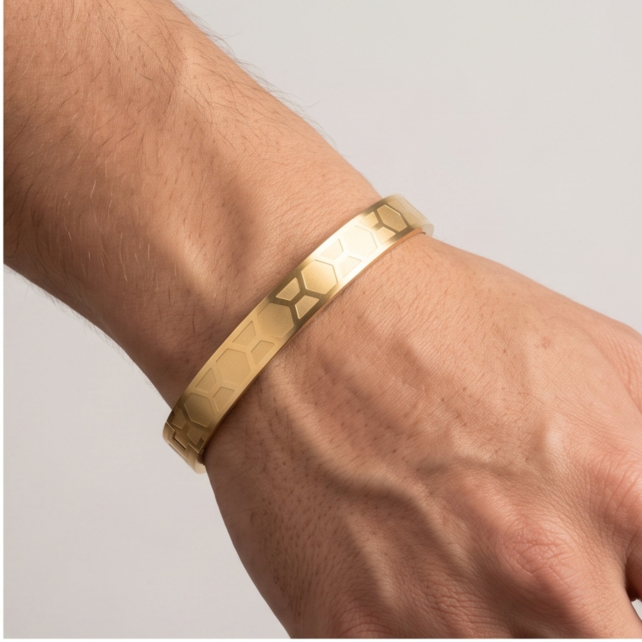 Trinity Edge Combo – Premium Men's Bracelet Combo in Gold, Rose Gold & Silver Finish