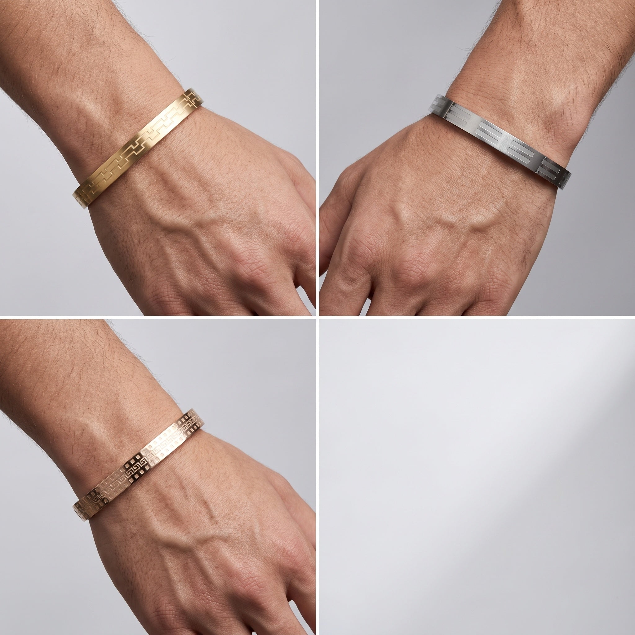 Vertex Edge – Premium Men's Geometric Stainless Steel Bangle Bracelet