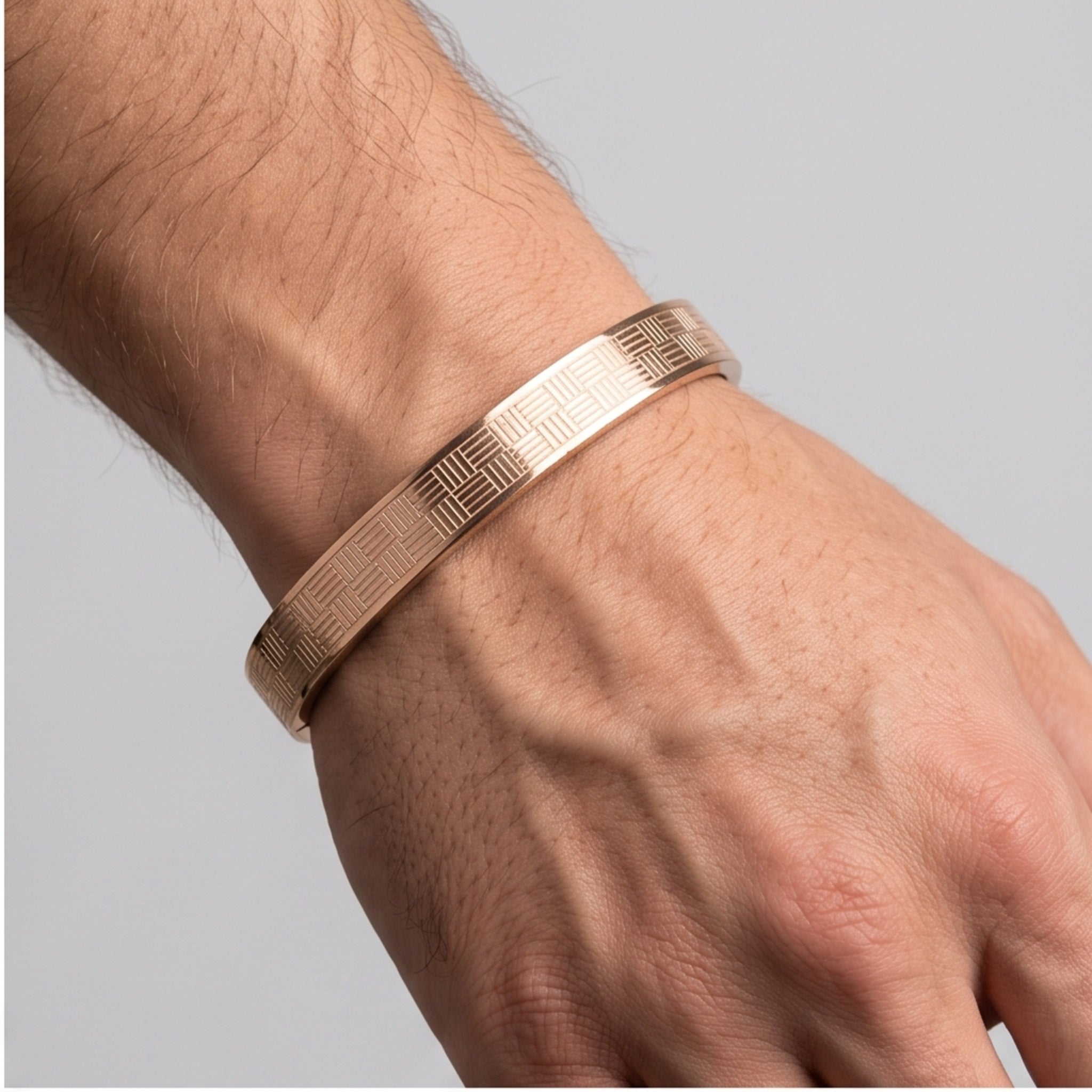 Regal Trinity Combo – Premium Men's Stainless Steel Bracelet Combo Set in Gold, Silver & Rose Gold