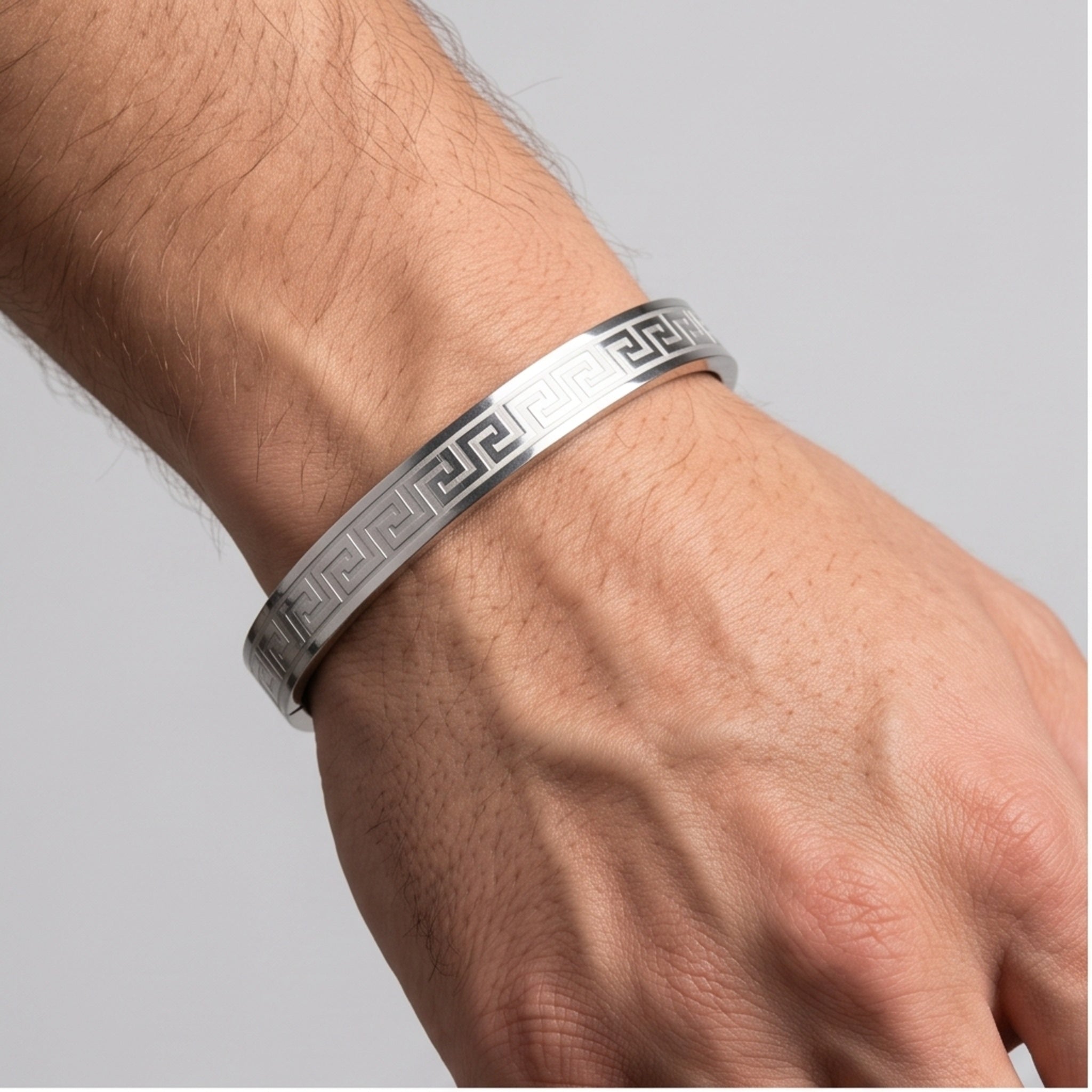 Regal Trinity Combo – Premium Men's Stainless Steel Bracelet Combo Set in Gold, Silver & Rose Gold