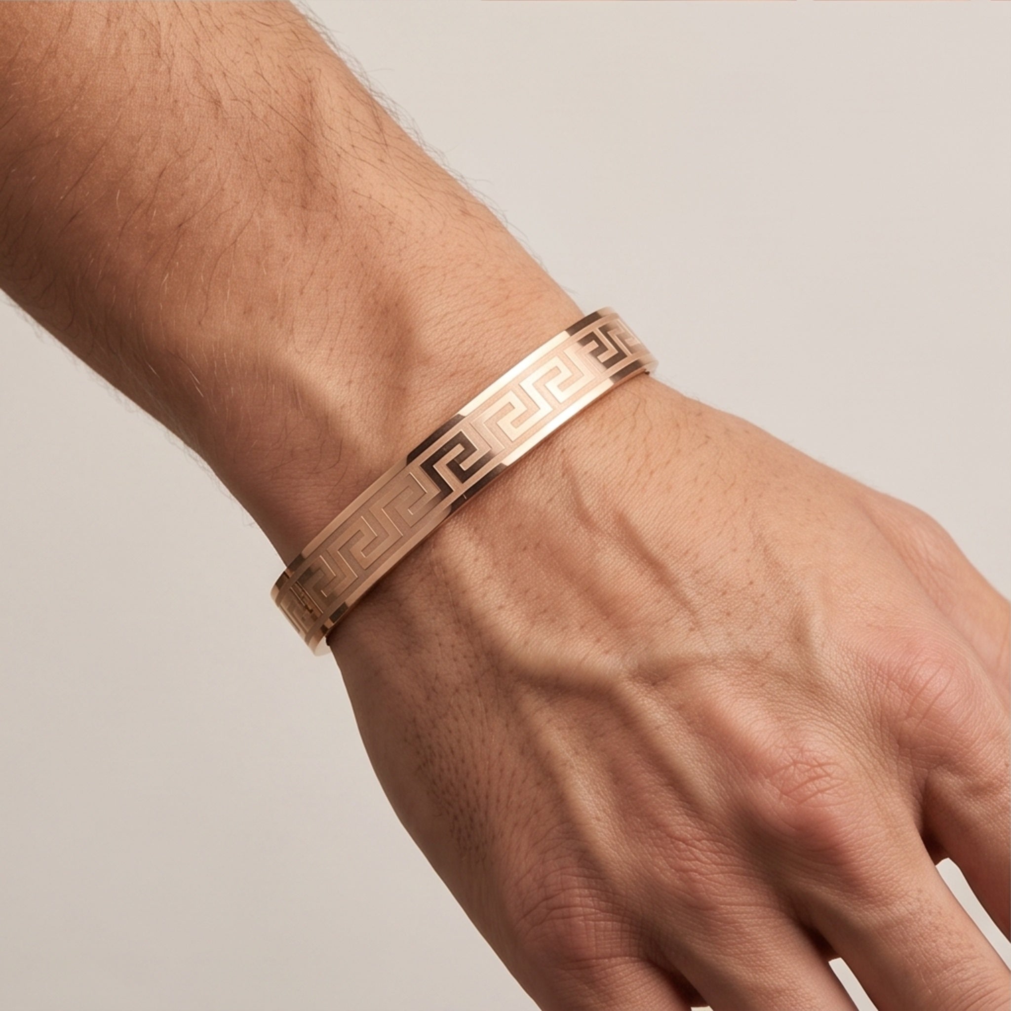 Aurex Cuff Combo – Premium Men's Stainless Steel Engraved Open Cuff Bracelet Set (3-Piece)