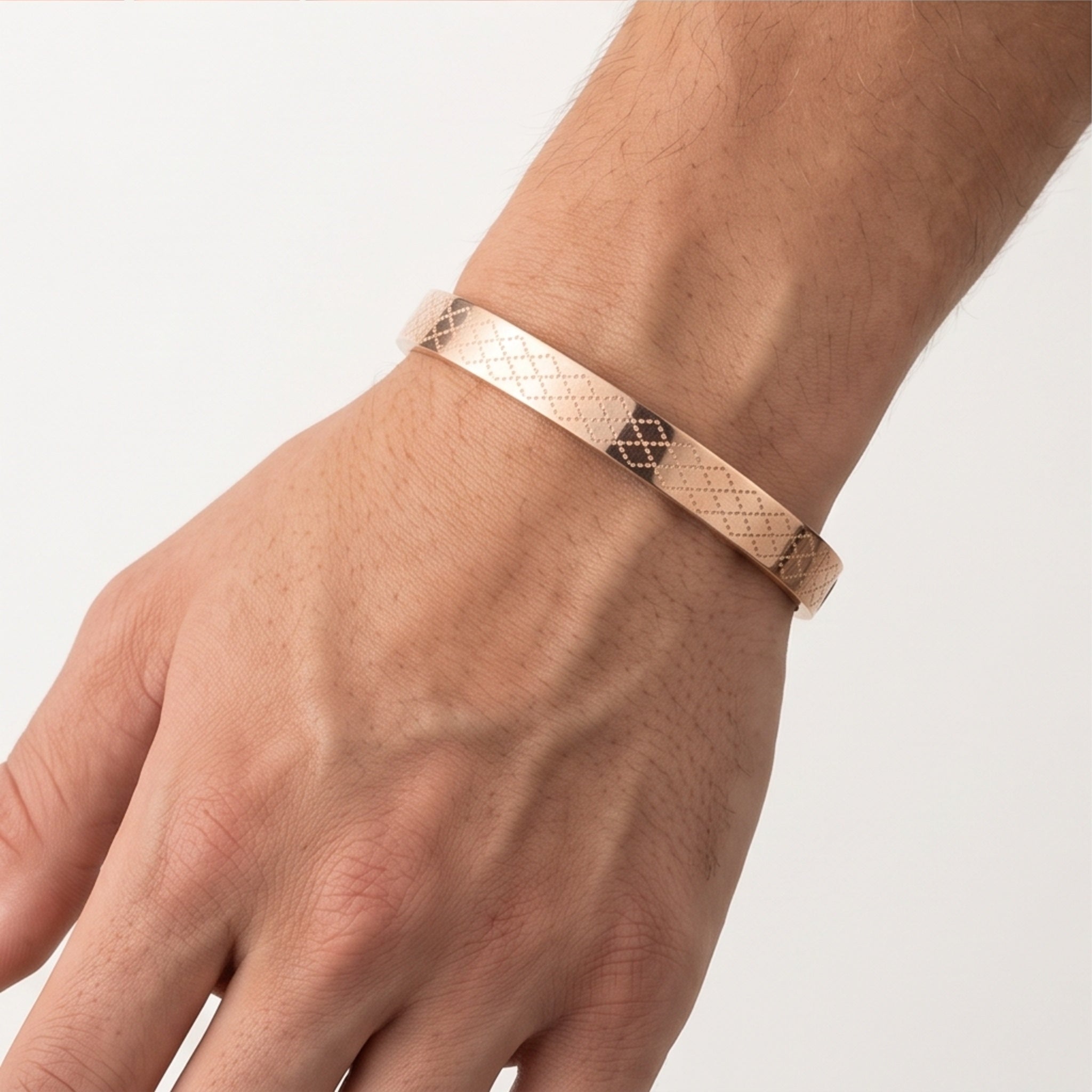 Virello Cuff Combo – Premium Men's Stainless Steel Engraved Open Cuff Bracelet Set (3-Piece)
