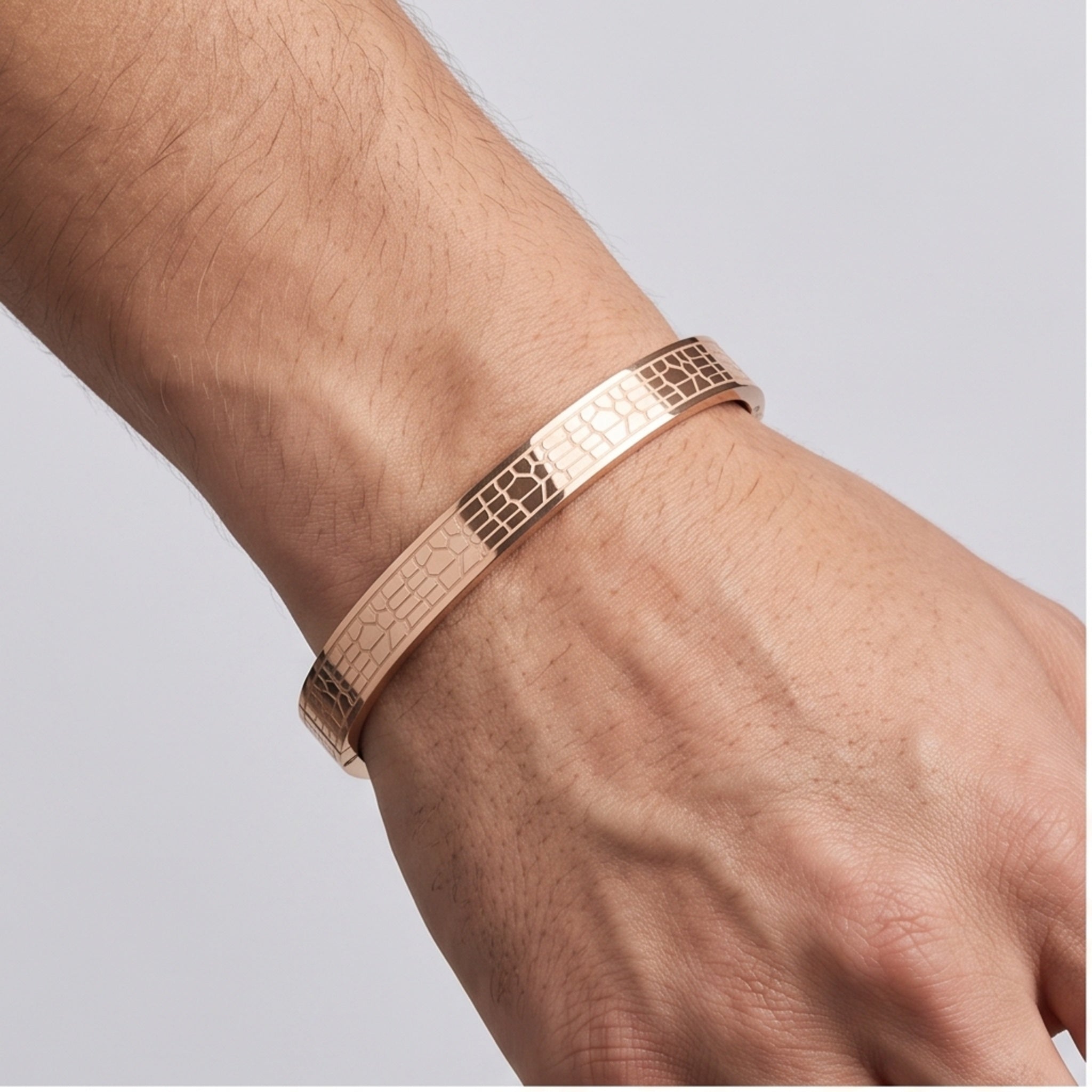 Monarch Cuff Combo – Premium Men's Stainless Steel Engraved Open Cuff Bracelet Set (3-Piece)