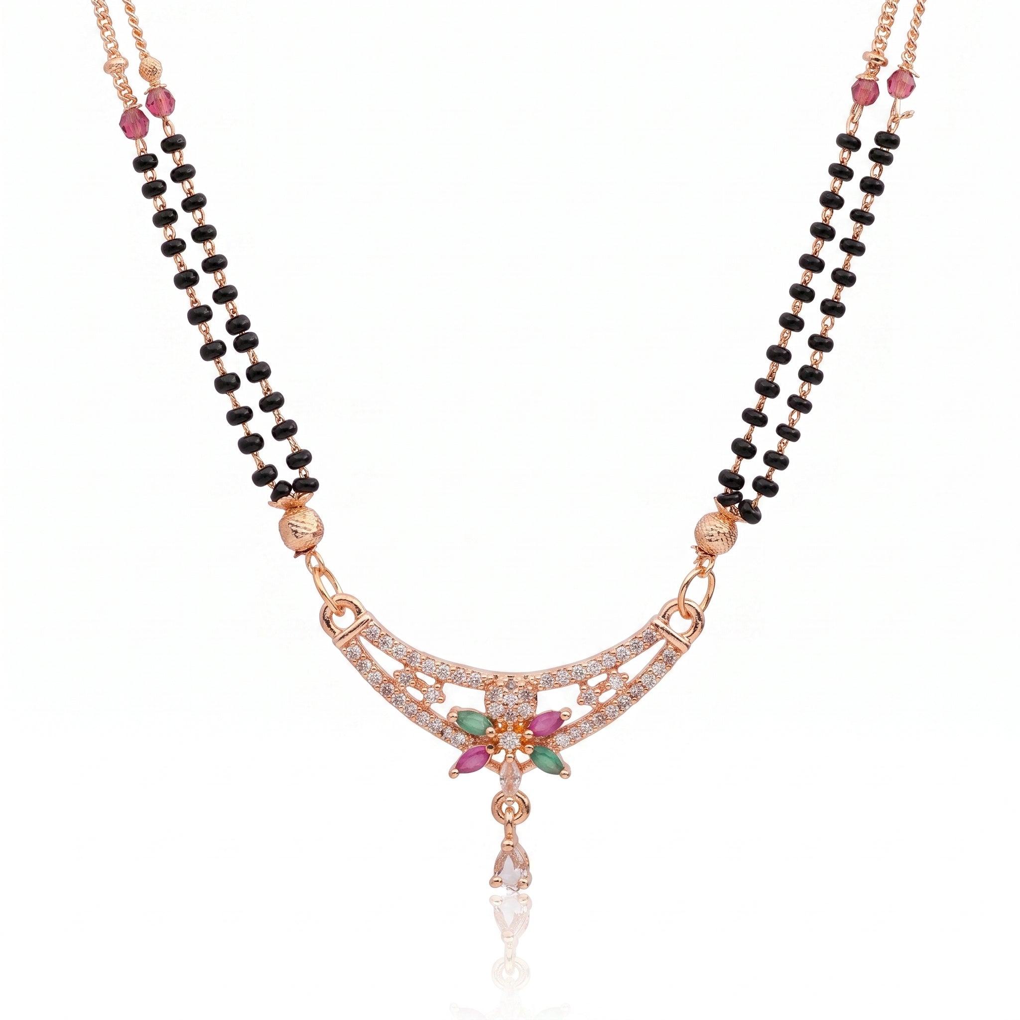 Flora Radiance – Premium Designer Mangalsutra Necklace for Women