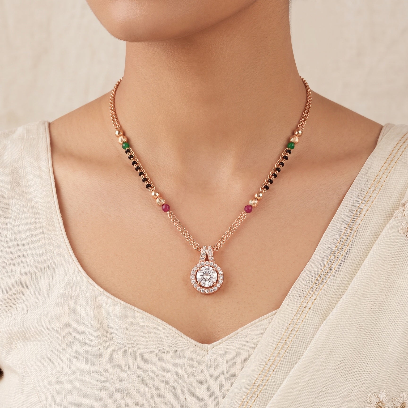 Celeste Halo – Premium Women’s Contemporary Mangalsutra