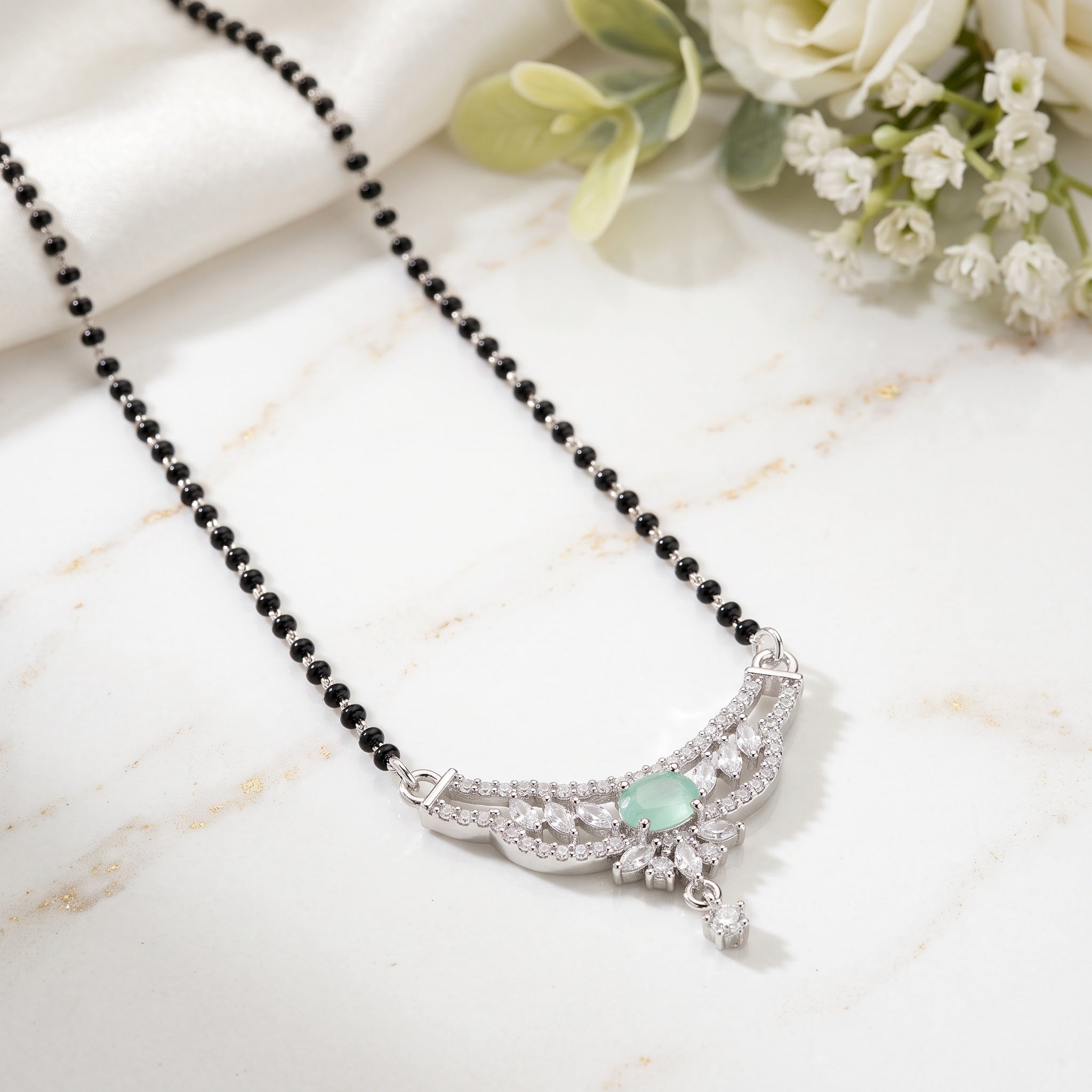 Serene Bloom – Premium Designer Mangalsutra for Women