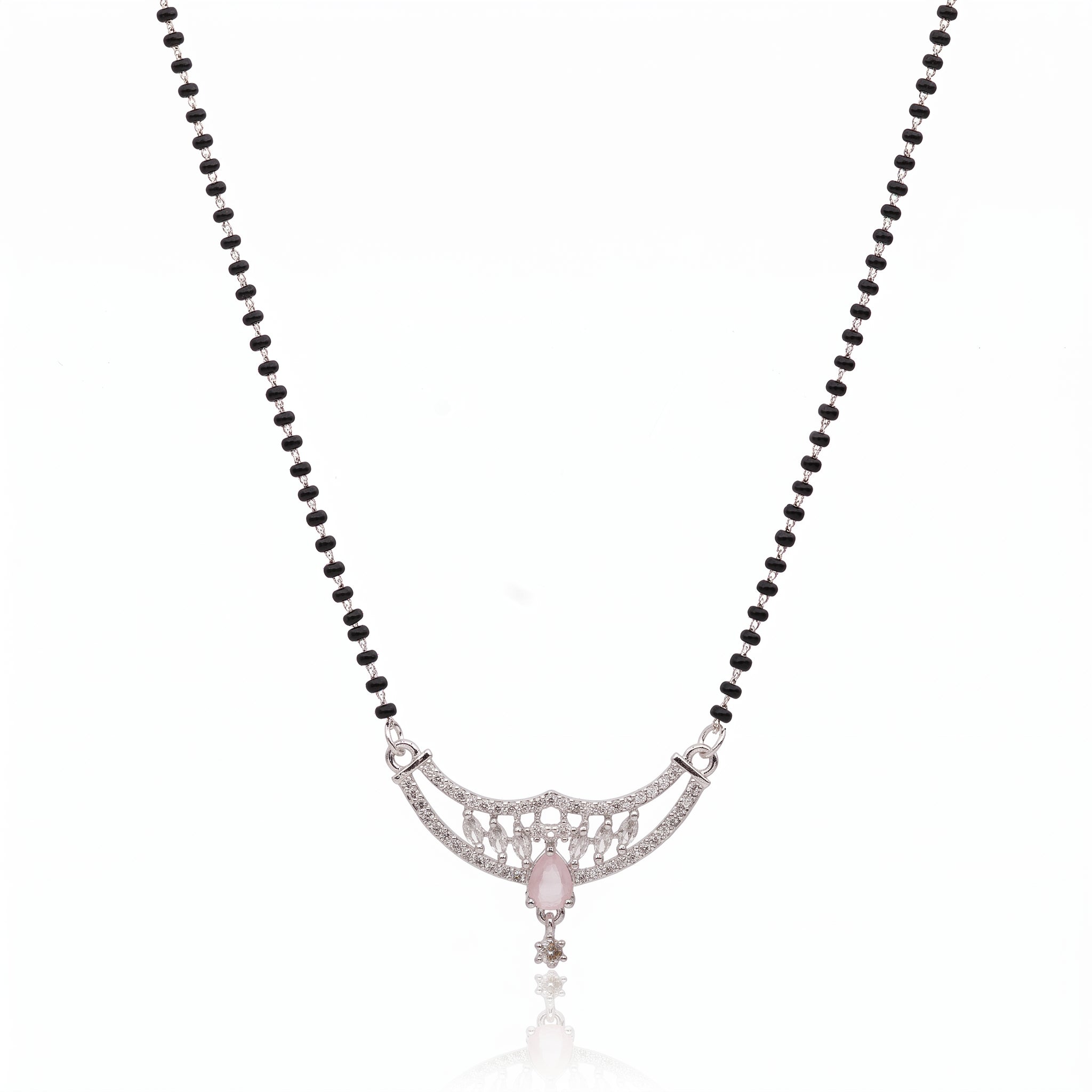 Blush Crescent – Premium Designer Mangalsutra for Women