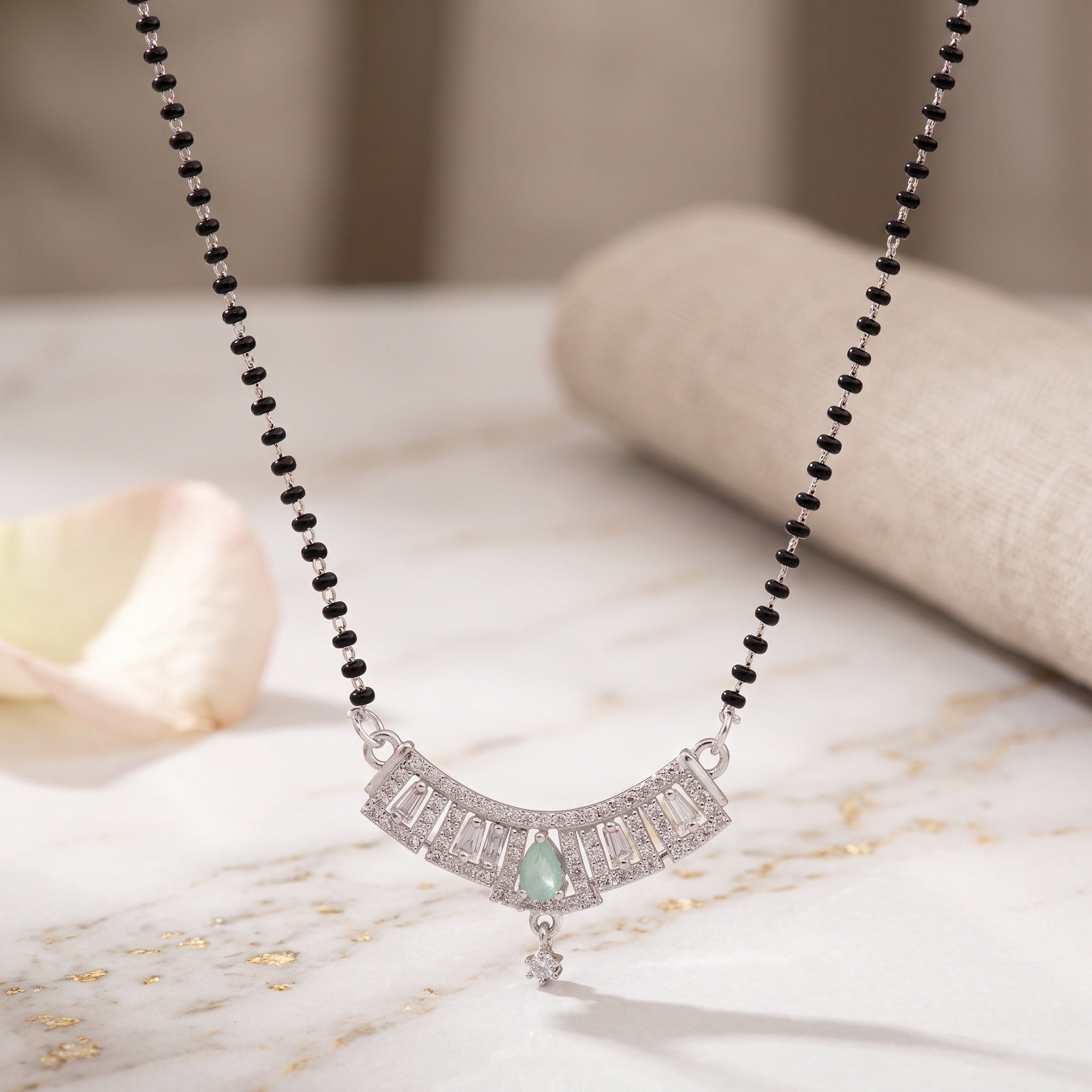 Mint Geometry – Premium Geometric Mangalsutra for Women
