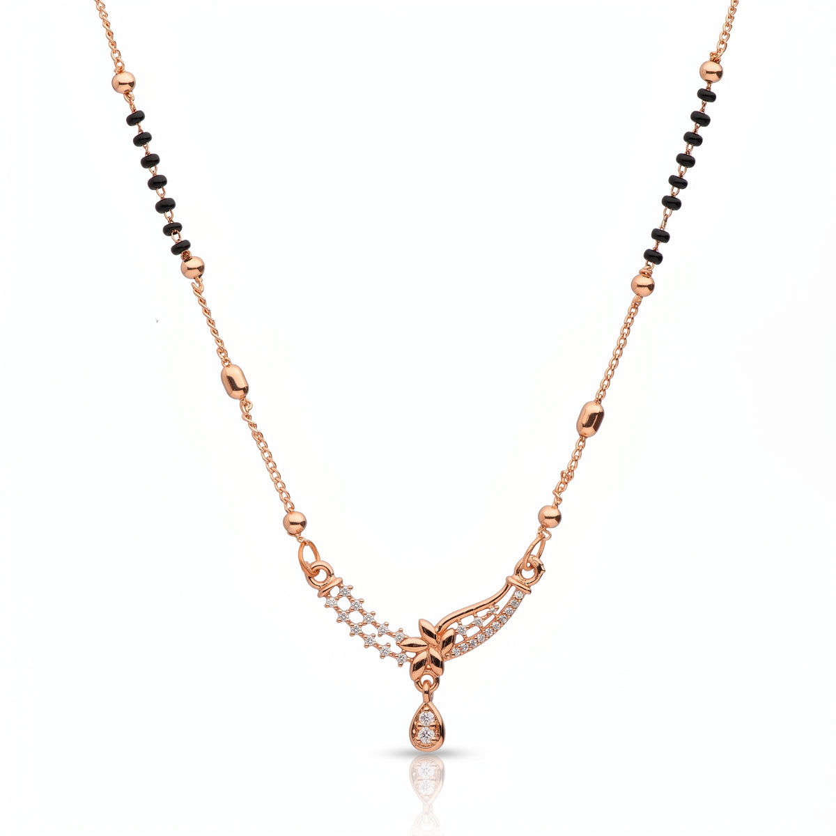 Rose Bloom – Premium Women’s Floral Mangalsutra