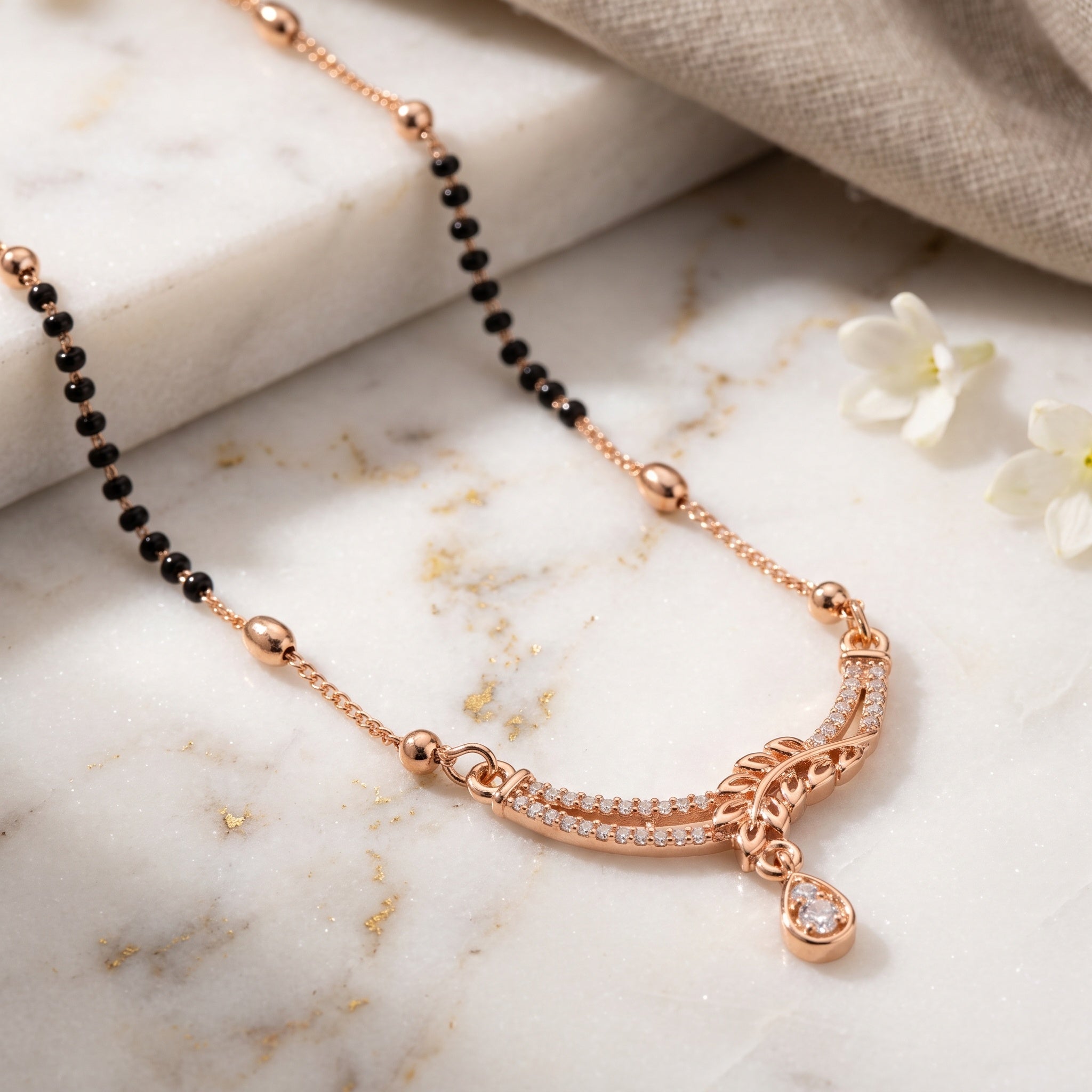 Rose Vine – Premium Women’s Floral Mangalsutra