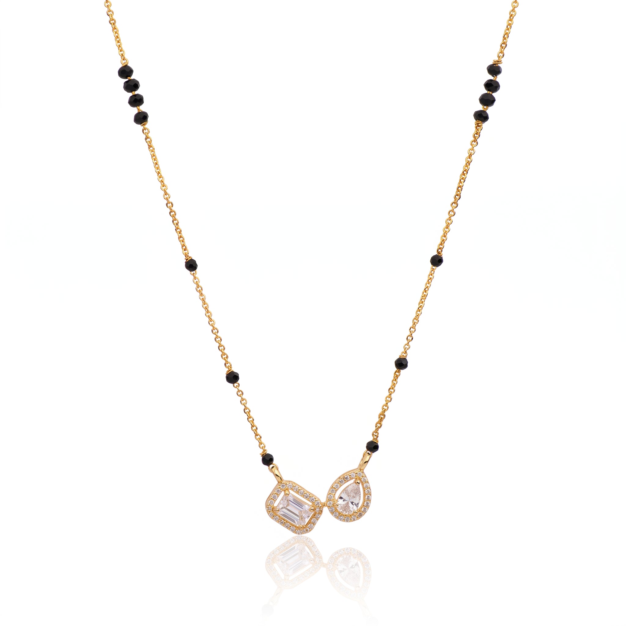 Dual Gleam – Premium Geometric Mangalsutra
