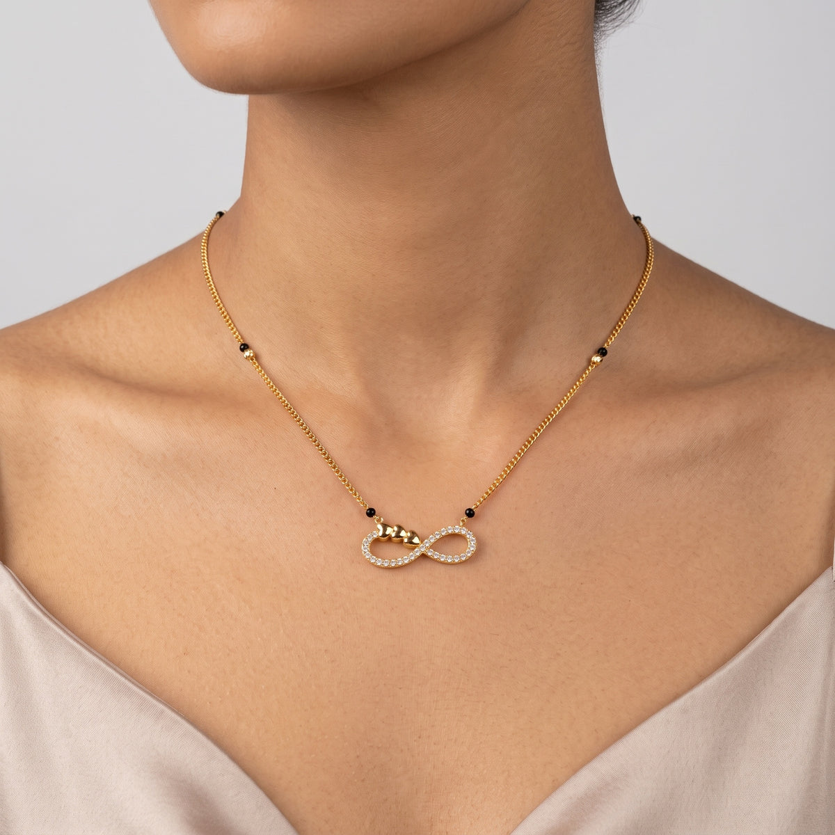 Eternal Infinity – Premium Women’s Gold-Tone Infinity Mangalsutra
