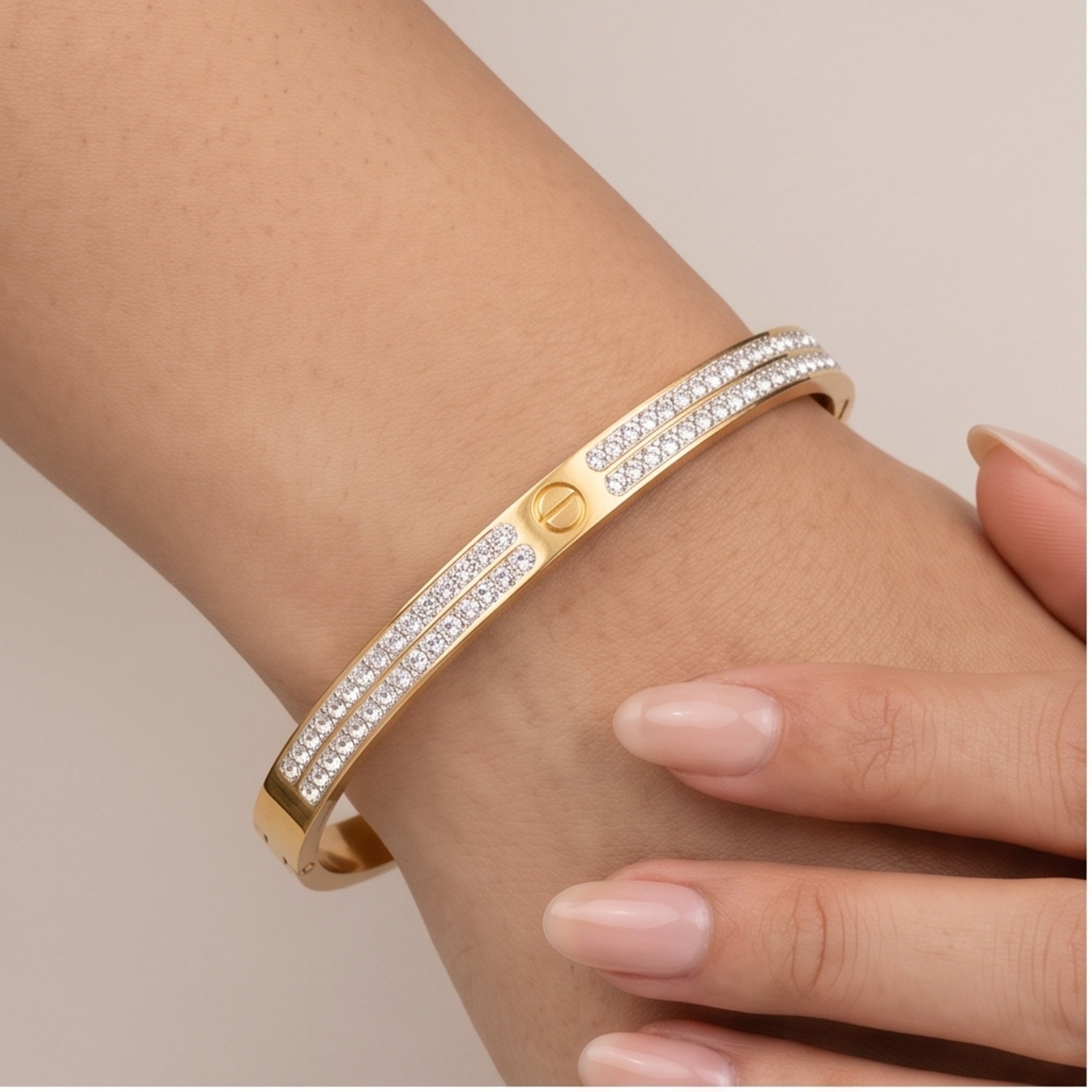 Imperia Luxe Set – Premium Gold Crystal Jewelry Set for Women