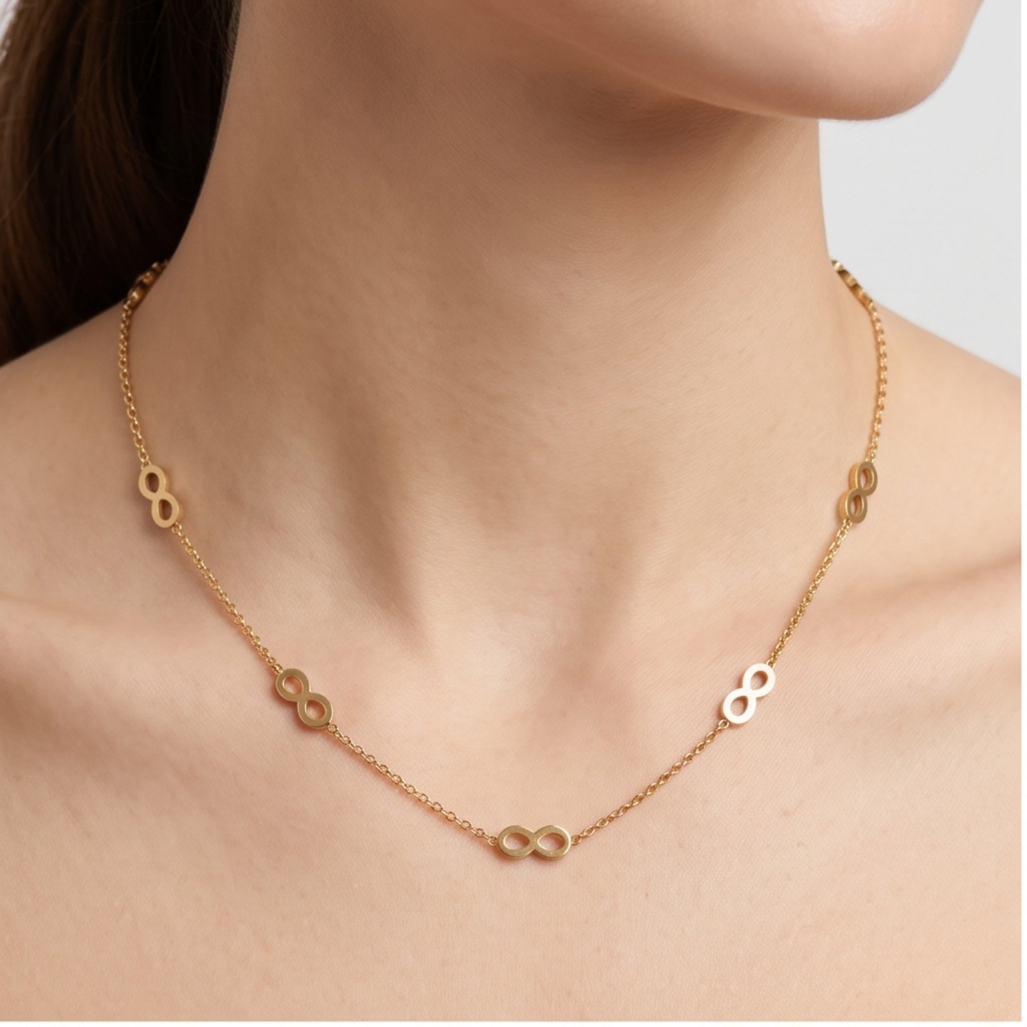 Infinity Élan Set – Premium Gold Infinity Jewelry Set for Women