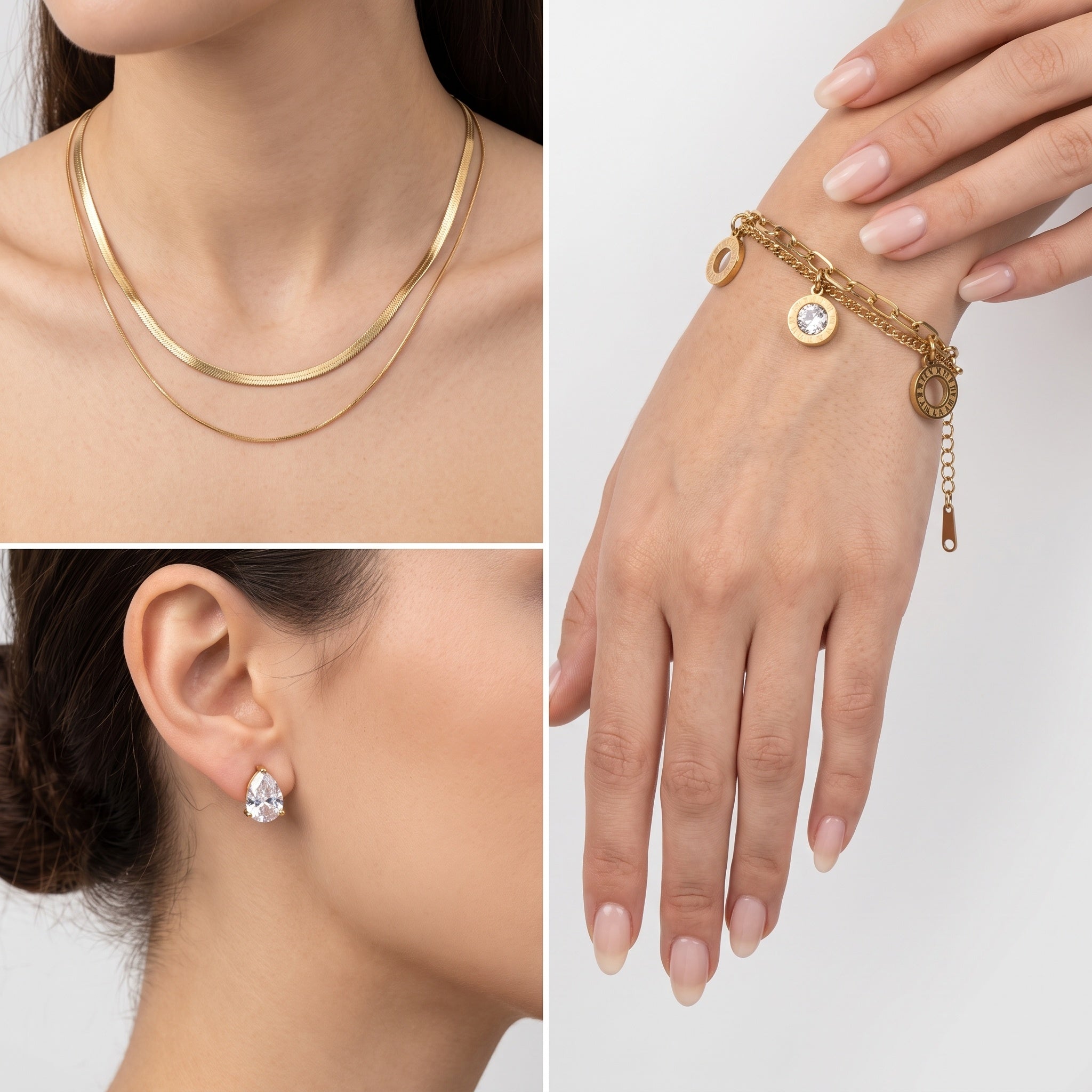Aurelia Layer Set – Premium Gold Layered Jewelry Set for Women