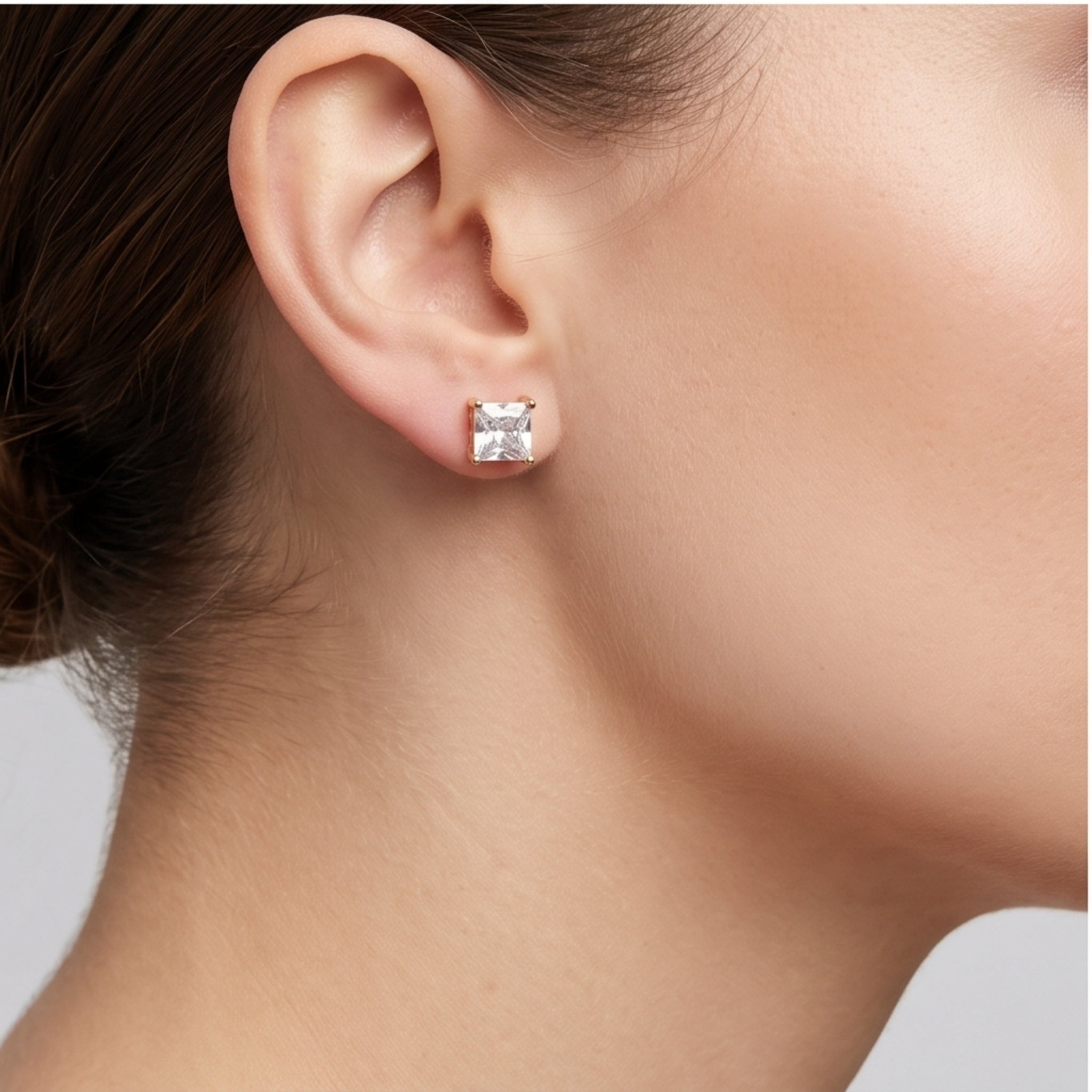 Luxe Prism Set – Premium Rose Gold Crystal Jewelry Set for Women